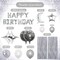 Disco Birthday Party Decorations - 87pcs Disco Happy Birthday Party Decorations Silver Backdrop Disco Birthday Balloons Ball Decor 60s 70s 80s Cool Retro Silver Birthday Decorations Women Men